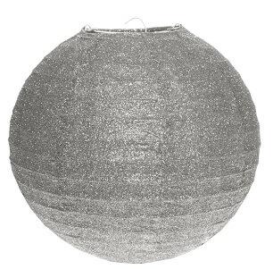 Lanterne pailletee argent 20cm