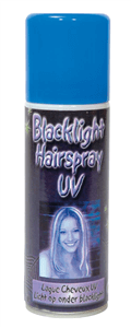 Laque cheveux uv bleu blanc