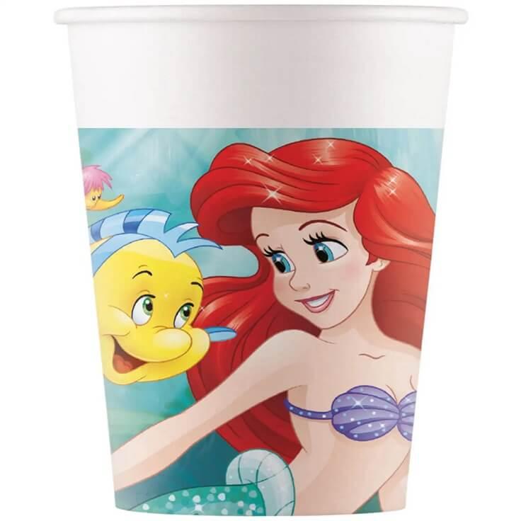 Lari95456 gobelet carton sirene ariel disney