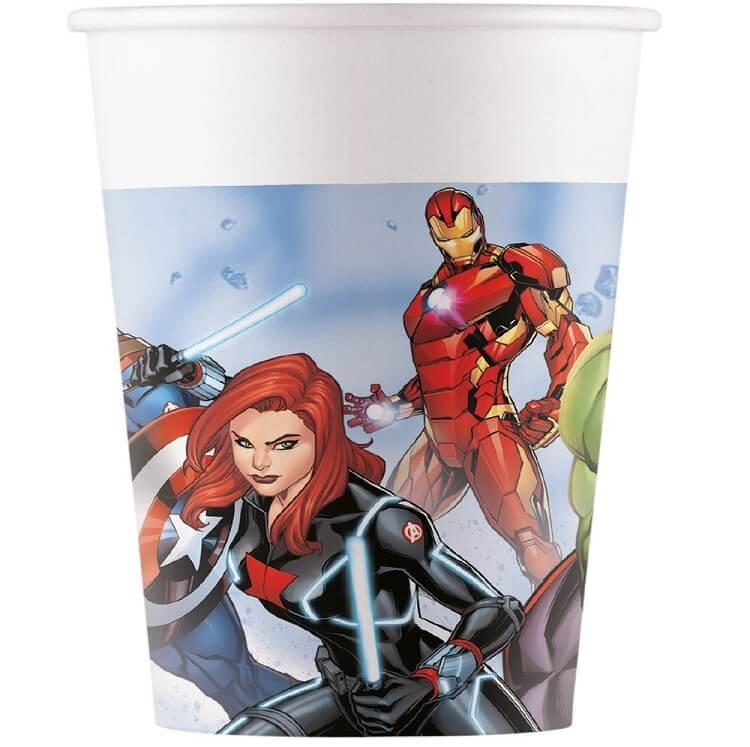 Lave93872 gobelet carton anniversaire marvel avengers infinity stones