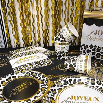 Leoaa23 magasin decoration joyeux anniversaire pas de calais assiette carton 23cm
