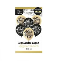 Leobal00 boutique pas de calais decoration joyeux anniversaire leopard ballon latex