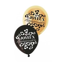 Leobal00 magasin pas de calais decoration joyeux anniversaire leopard ballon latex