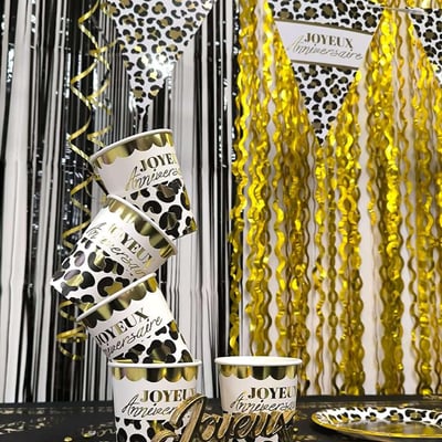 Leogb2500 boutique decoration pas de calais gobelet joyeux anniversaire carton