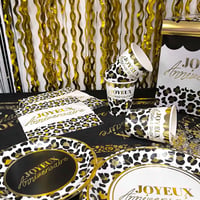 Leorfm magasin decoration anniversaire pas de calais rideau ondule dore or metallique