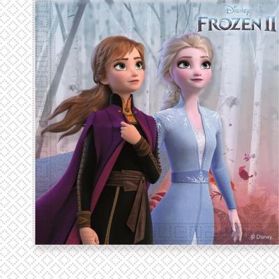 Lfrz91128 fete disney anniversaire enfant reine des neiges avec serviette de table papier