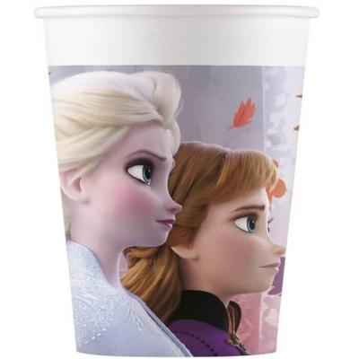 Lfrz93465 fete disney anniversaire enfant reine des neiges avec gobelet carton