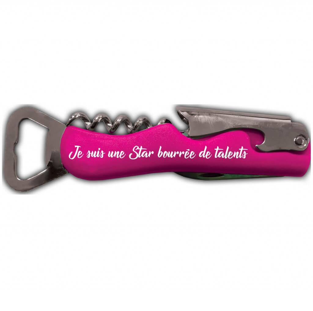 Limonadier star bourree de talent cadeau de fete humoristique adulte decapsuleur