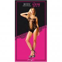 Lingerie sexy pour femme avec body en resille noire