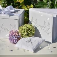 Livre d or blanc colombes pour mariage