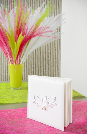 Livre d or colombe mariage