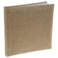 Livre d or jute naturel marron