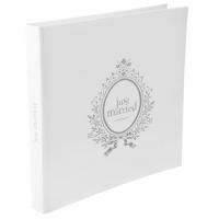 Livre d or mariage blanc just married