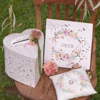 Livre d or mariage fleuri florale champetre