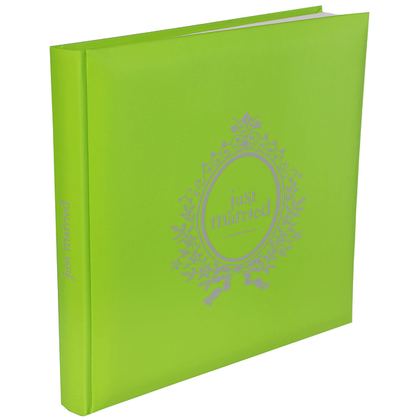Livre d or mariage just married champetre vert