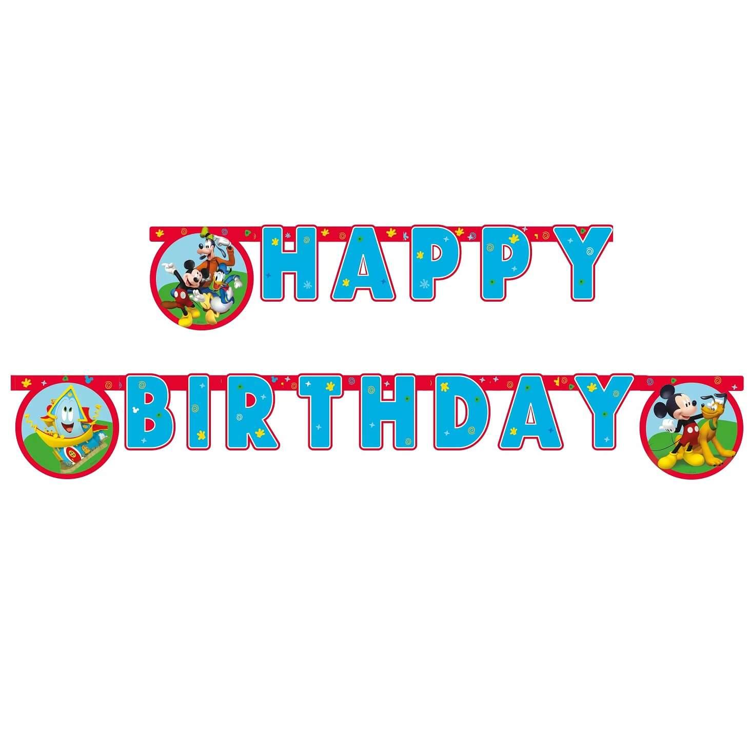 Lmic93827 guirlande fanion anniversaire diseny mickey