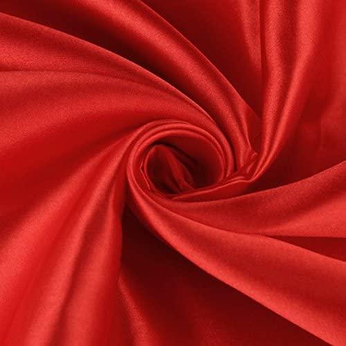 Chemin de table satin rouge