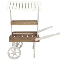 Location magasin pas de calais chariot candy bar en bois et blanc