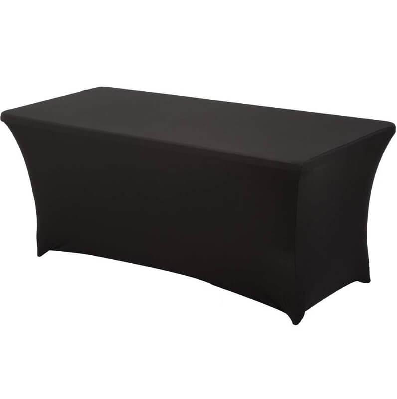 Nappe noir rectangulaire en location