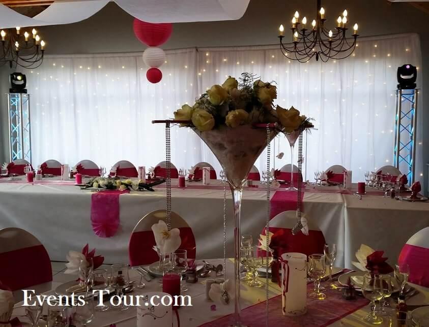 Location rideaux lumineux mariage