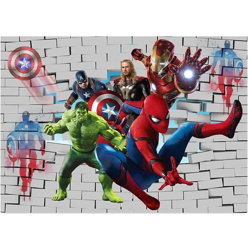 Location toile photo disney marvel avengers