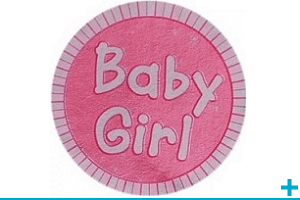 Loisir creatif avec stickers adhesif bapteme naissance et baby shower