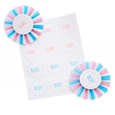 Lot 6 badges 12 stickers boy girl dia 8cm 2 mitchell