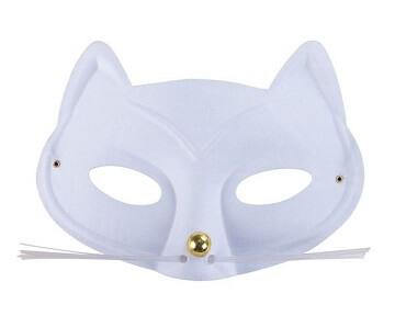 Loup blanc chat avec moustache