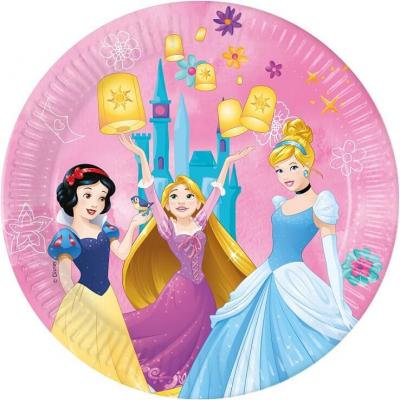 Lpri93847 fete anniversaire enfant princesse disney assiette carton