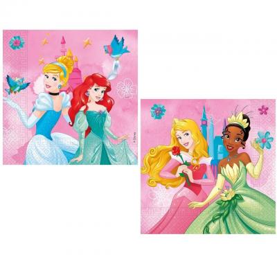 Lpri93849 anniversaire enfant princesses disney serviette de table en papier