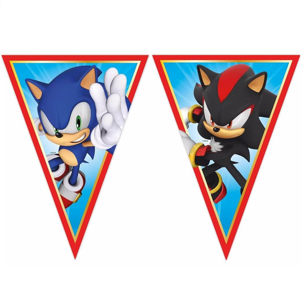Lson95667 guirlande fanion anniversaire sega sonic