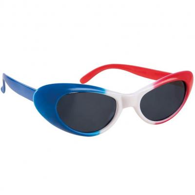 Lunette femme tricolore france bleu blanc et rouge