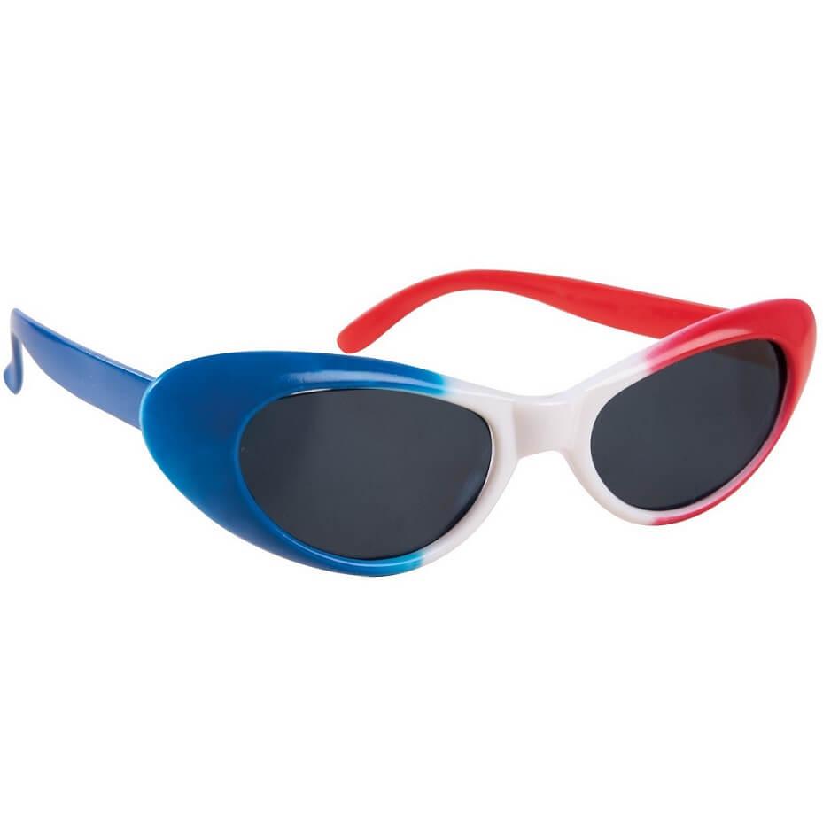 Lunette femme tricolore france bleu blanc et rouge