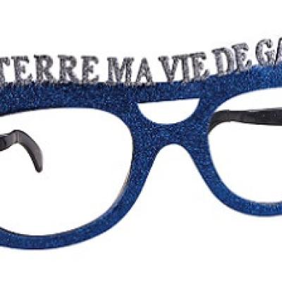 Lunette géante pailletée: enterrement de vie de garçon (x1) REF/35992