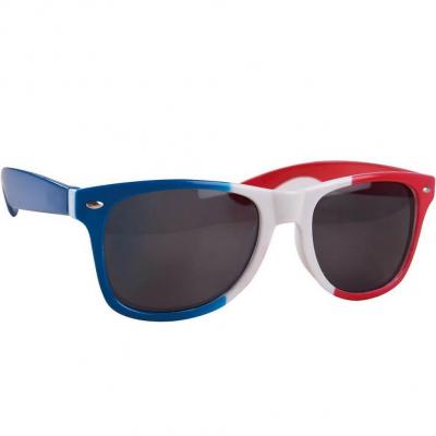 Lunette homme tricolore france bleu blanc et rouge