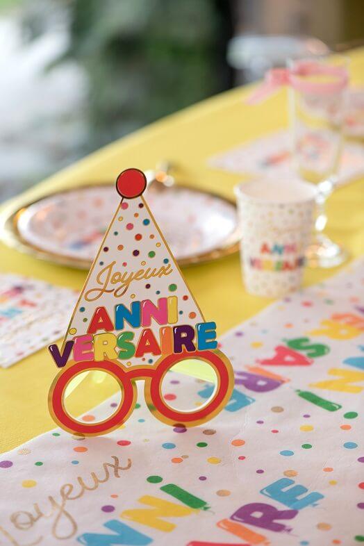 Lunette joyeux anniversaire enfant