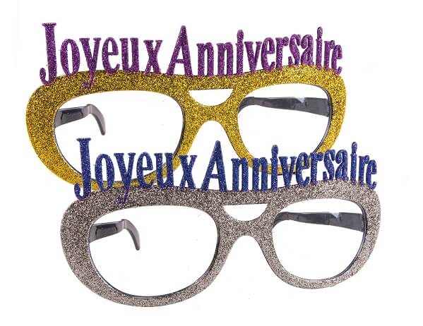Lunette joyeux anniversaire