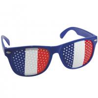 Lunette tricolore france bleu blanc rouge