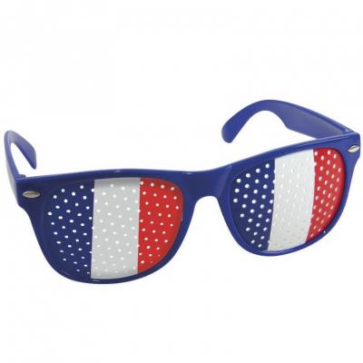 Lunette tricolore france bleu blanc rouge
