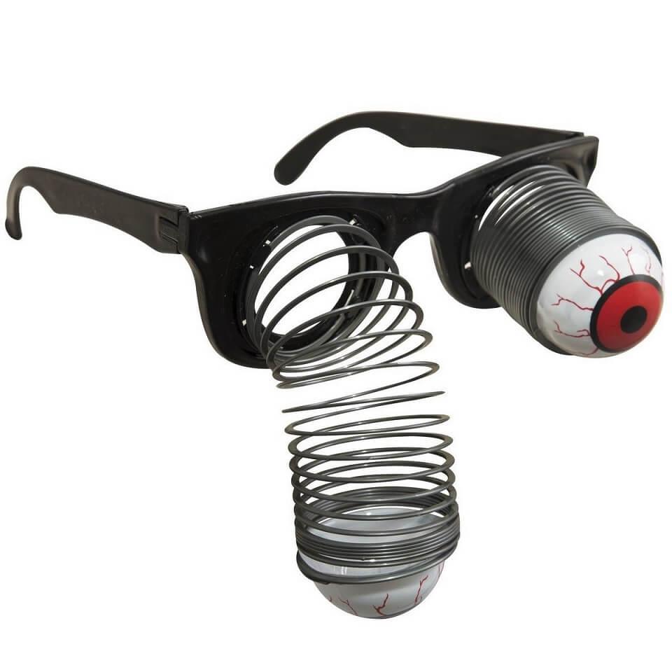 Lunettes avec yeux sur ressorts