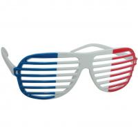 Lunettes barreaux tricolore france bleu blanc et rouge