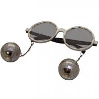 Lunettes disco boule facettes argent