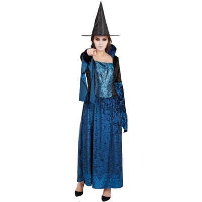 Magasin costume pas de calais halloween sorciere bleu noir adulte