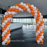Magasin location materiel fete pas de calais decoration ballon latex spirale arche arrondie metal