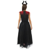 Magasin pas de calais costume halloween femme adulte sorciere malefique rouge et noir