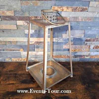 Magasin pas de calais location materiel de decoration lanterne 45cm majestic vintage dore or metal