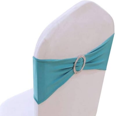 Magasin pas de calais location noeud de chaise bleu turquoise avec anneau