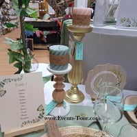 Magasin pas de calais location porte bougie en bois dore or metallique bougeoir