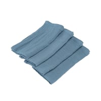 Magasin pas de calais location textile serviette de table tissu coton gaufree bleu acier