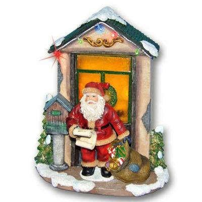 Maison lumineuse du pere noel vintage